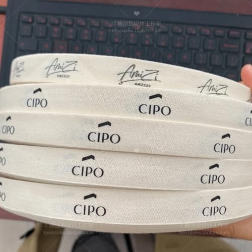 100 Yards/Roll Personalized Twill Contton Ribbon, Personalized Cotton Ribbon, Custom Continuous Print Ribbon for Favors,Customized & Printed Text/Logo Wedding, Baby Shower Favors & Gifts - Image 2