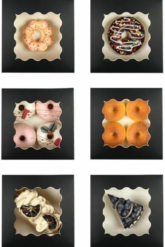 Bakepacker Black Cookie Boxes With Window 6x6x3 inches 100pcs - Image 6