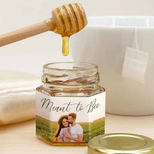 Honey Wedding Favors, Custom Honey Jars for Wedding Favors, Baby Shower Honey Favors, Wedding Honey Favors (Set of 12) - Image 2