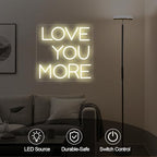 Neon Sign Wedding Love You More, Large Led Neon Light For Wall Decor, Custom Warm White Light Wedding Birthday Gift For Kids, USB Operated Neon Wall Art (11.8x11.8in) - Image 6