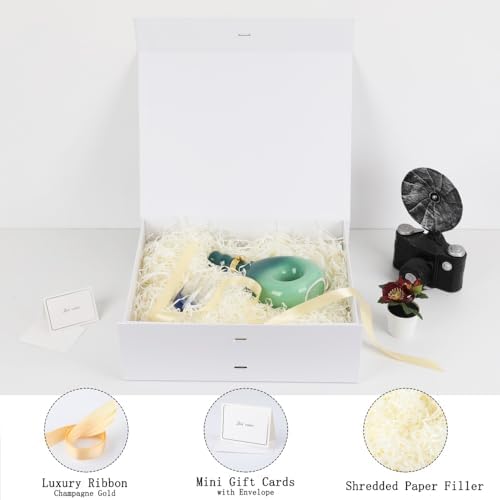 BoxSkivra White Extra Large Gift Box 16.5x13x5.3 In Jumbo Box, 3 Pack - Image 2