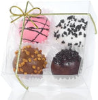 3.3"X3.3"X1.5" 100PCS Clear Chocolate Truffle Boxes for Cookies, Soap, Donuts, Macarons, Mini Bakery, Brownies - Image 6
