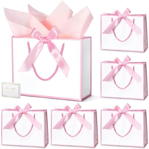 DOYIDE 30 Pcs Thank You Gift Bags with Tissue Paper & Handles, 9x7x3.1inch by DOYIDE