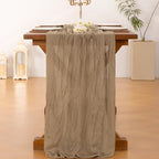 10 Pack Cheesecloth Table Runner Fall Boho Gauze Wedding Party Home Decor - Image 4