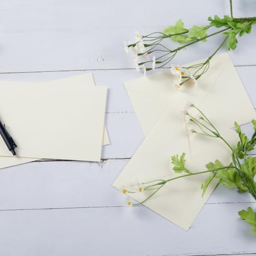 100 Pieces A7 Envelopes 5x7 Cream Color, 5.24 x 7.24 Inches (Pack of 2) - Image 3
