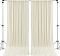 AK TRADING CO. 10 feet x 8 feet IFR Polyester Backdrop Drapes Curtains Panels with Rod Pockets - Wedding Ceremony Party Home Window Decorations - Ivory by Fabrics%7CEventDecor%7CCrafts%7CUpholsteryFoam
