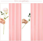 4 Panels Blush Pink Backdrop Curtain for Parties Pink Wrinkle Free 20ft x 10ft Backdrop Drapes for Baby Shower Wedding Birthday Photo Gender Reveal Photography Polyester Fabric Background Decoration - Image 7