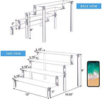 YestBuy Display Shelf Cake Stand – 4 Tier Shelf Cake Pop Stand – Multifunctional and Durable Acrylic Stand – Mounting Hardware Included – Ideal for Desserts, Cosmetics, Glassware, Figurines - Image 5