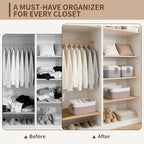 Goodpick 4 Pack Storage Baskets for Organizing Shelves, Gray & White - Image 4