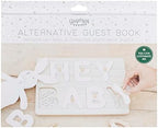 Ginger Ray Hello Baby Alternative Baby Shower Guest Book Wooden Puzzle - Image 5