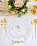 Supernal Gold Disposable Plates Silverware Set Serves 30 Birthday Wedding - Image 3