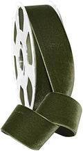 Morex Ribbon Nylon, 1 1/2 inches by 11 Yards, Moss, Item 01240/10-549 Nylvalour Velvet Ribbon, 1.5"" x 11 Yd by MorexRibbon