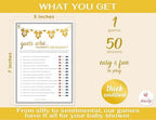 Party Hearty Baby Shower Games, Guess Who Mommy or Daddy - Gold (Pack of 3) - Image 2