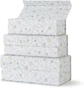 Soul & Lane - Decorative Storage Boxes with Lids, Set of 3, Ivory Lace by SoulLane