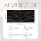 Wokceer Cheesecloth Table Runner Black 10FT Boho Gauze Runner, 12 Pack - Image 2