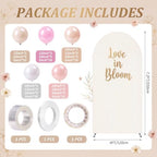 Gilprop 120 Pcs 7.2ft Love in Bloom Theme Bridal Shower Arch Backdrop Cover - Image 2