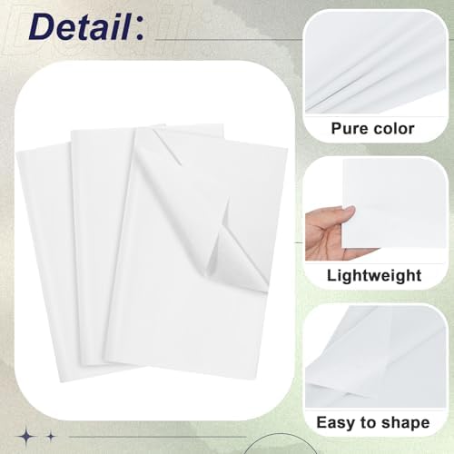 500 Sheets White Tissue Paper in 3 Sizes for Rosh Hashanah Gift Wrapping - Image 3