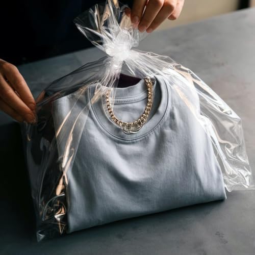 Shop4Mailers 24 x 30 inches Cellophane Clear Flat Wrap Bags for Party Favors, Treat Bags, Gift Baskets, Vase, Presents, Weddings, Baby Showers and More (500 Pack) - Image 4