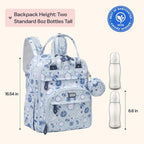 BabbleRoo Diaper Bag Backpack - Baby Essentials Travel Tote - Multi Function Water Resistant Diaper Bag, Travel Essentials Baby Bag with Changing Pad, Stroller Straps & Pacifier Case - Unisex, Cosmic - Image 2