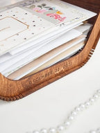 2B1WEDDING Wedding Card Box Personalized - Rustic Wedding Decorations for Reception Inside - Wood Card Box For Gift Holder - Wooden Card Box with Slot for Honeymoon Bridal Baby Shower Birthday - Image 5