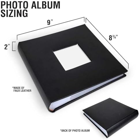 Personalized Photo Album For Couples, Holds 200 4" x 6" Photos, Engraved Hand Drawn Hearts Leatherette Picture Album, Gifts For Her, Wedding Gift - Image 2