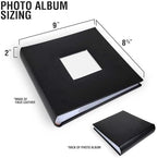 Personalized Photo Album For Couples, Holds 200 4" x 6" Photos, Engraved Hand Drawn Hearts Leatherette Picture Album, Gifts For Her, Wedding Gift, Brown - Image 2