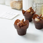 Restaurantware 6 oz Brown Paper Daffodil Baking Cup, 200 Pack - Image 3