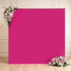 Hot Pink Square Arch Backdrop Cover 6.6x6.6FT, Double-Sided Stretchy Spandex Fabric Fits Square Arch Backdrop Stand, Hot Pink Background Backdrop for Wedding Baby Shower Birthday Party Decorations - Image 6