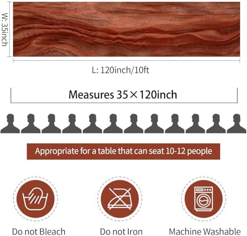 12 Pack Terracotta Cheesecloth Table Runner 35x120 Inch Rust Gauze Burnt Orange Cheese Cloth for Wedding Baby Bridal Shower Party Centerpiece Sheer Home Decorations - Image 6