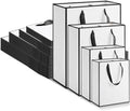 PerKoop 40 Pack Kraft Gift Bags with Handles, 4 Sizes Paper,White Black by PerKoop
