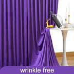 50ft x 10ft Wrinkle Free Purple Wedding Backdrop Curtains for Party Bridal Shower Reception Decorations Purple Fabric Curtain Backdrops Drapes for Photography Baby Shower Birthday Background - Image 6