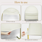 Ledido 6FT 7.2FT 2Set Ivory Arch Backdrop Cover Party Decoration - Image 3