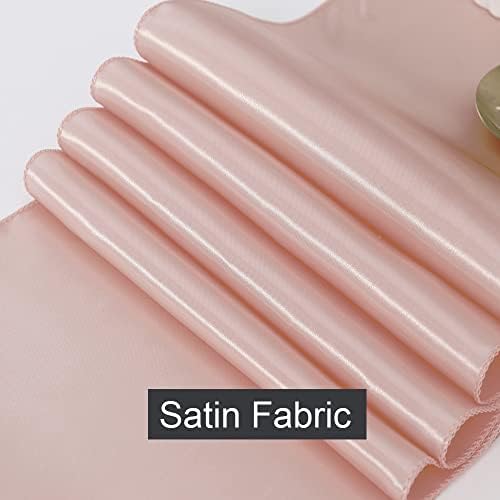 Blush Pink Chair Bows Sashes 50 Pack, Gankar Satin Light Rose Gold Chair Ribbons Ties for Wedding Party Birthday Gender Reveal Decoration - Image 5
