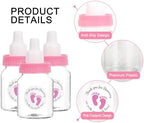 144 Pcs Mini Baby Shower Milk Bottles Favors for Baby Shower White Plastic Mini Bottles for Party Favors Boy Party Games Decorations - Image 3
