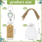 Minatee 50Set Baby Shower Bottle Openers Nail Clipper for Guest, Eucalyptus - Image 2