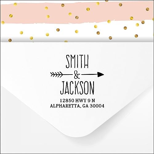 Custom Self Inking Return Address Stamp for Couples - Image 3