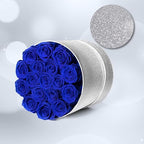 Prifroti 17 Blue Flowers in Glitter Box, Birthday Gifts for Women, Preserved Flowers, Mothers Day Roses Gift for Mom - Image 2