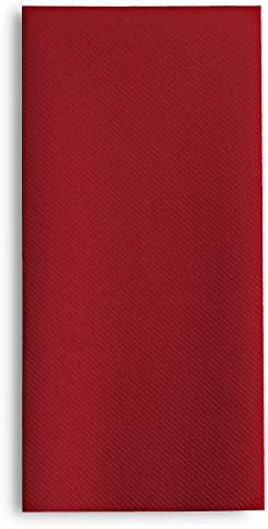 100 Linen-Feel Colored Paper Napkins - Decorative Cloth-Like Burgundy Dinner Napkins - Soft And Absorbent. For Kitchen, Party, Wedding, Bathroom Or Any Occasion. (Pack of 100) - Image 3