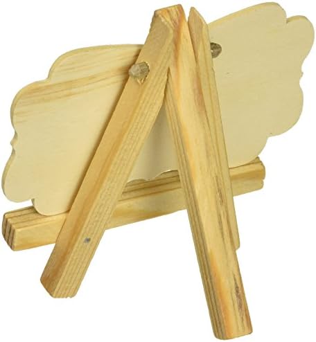 FASHIONCRAFT Natural Wood Easel and Blackboard Placecard Holder (15) - Image 2