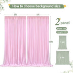 Baby Pink Tulle Backdrop Curtain for Wedding Parties,10ft x 10ft Wrinkle Free Curtain Backdrop,2 Layer Drapes for Backdrop,Polyester Back Drop for Bridal Shower Birthday Baby Shower Photography - Image 7