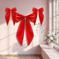 Crowye 7 Pcs Giant Satin Bow Decor, Large Red Backdrop Decor by Crowye