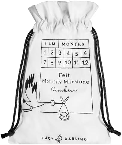 Lucy Darling Felt Baby Monthly Milestone Numbers – Signs & Photo Props – Soft Letters & Numbers for Baby Announcement, Newborn Photography – Pastel - Image 6