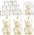 Hoolerry 30 Pcs Mini Bear Candle Baby Shower Party Favor Gift, White by Hoolerry