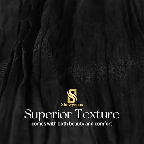 18 Pack Black Cheesecloth Table Runner 17x108 Inches Boho Home Decor - Image 4