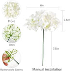 Auihiay 304Pcs Hydrangea Artificial Flowers Bulk, Silk Hydrangeas Flowers - Image 4