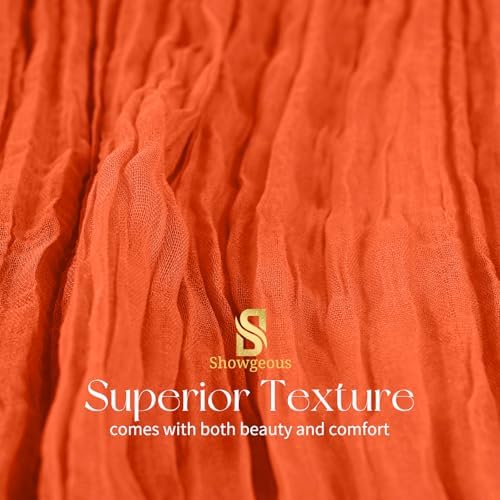 18 Pack Orange Cheesecloth Table Runner 17x108 Inches Boho Home Decor - Image 4