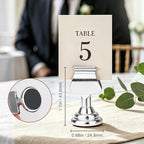 48 Pack Harp Clip Wedding Table Number Holders 1.7 inch Metal Place Card - Image 2