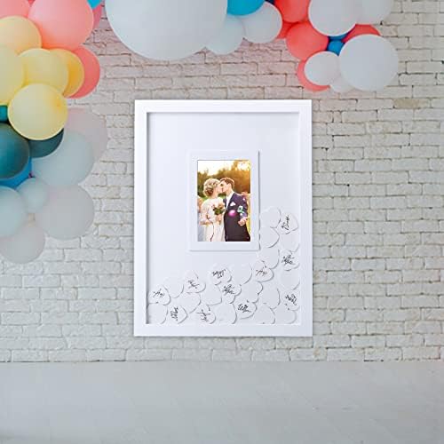 Wedding Guest Book, Wedding Guest Book Alternative with Wooden Hearts, Wedding Book for Guests Guest Book Wedding Reception for Wedding Anniversary Baby Shower Birthday Party - Image 7