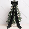 Wavwavw Christmas Giant Velvet Bow Decor Black Big Bow, 75 x 18 Inches by Wavwavw