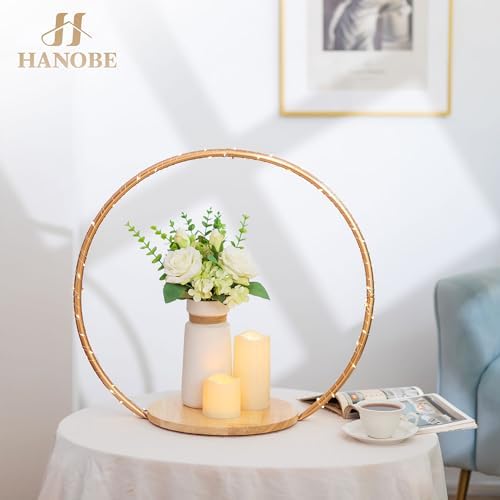 Hanobe Gold Cake Stand for Wedding, 11.7" Round Display Stands - Image 5